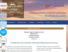 Tablet Screenshot of mountainlodgeflatrock.com